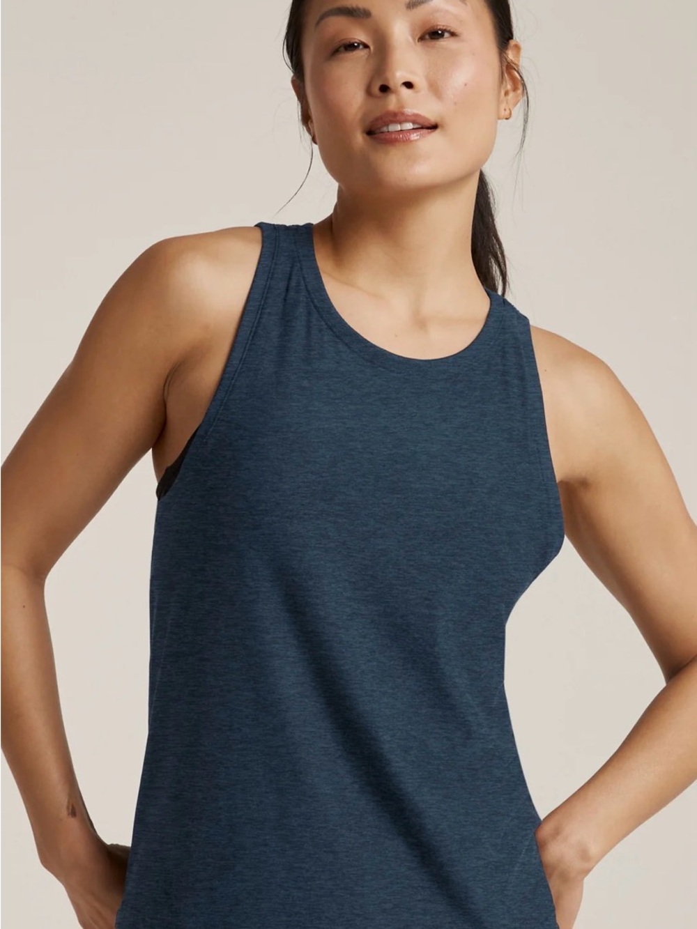 Beyond yoga featherweight tank Navy-M - Picture 4 of 5